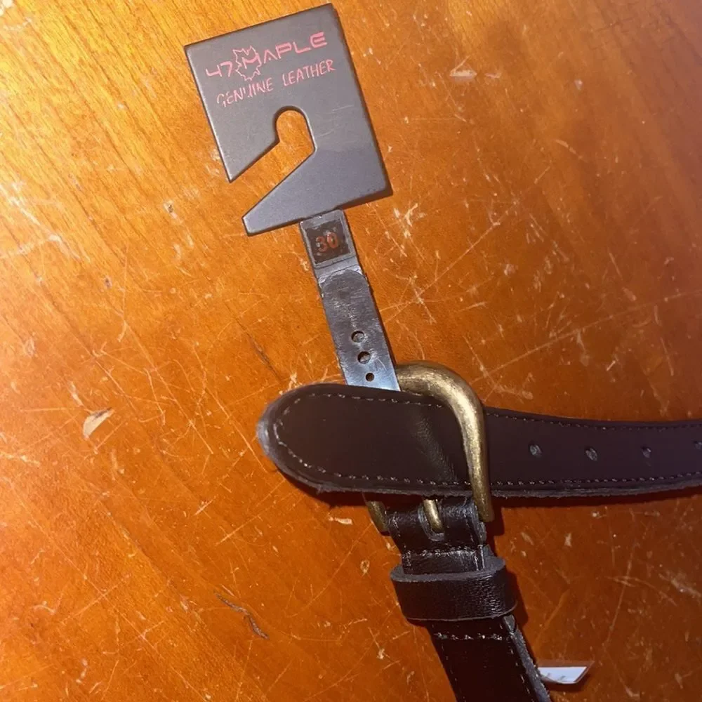 47 maple genuine leather belt